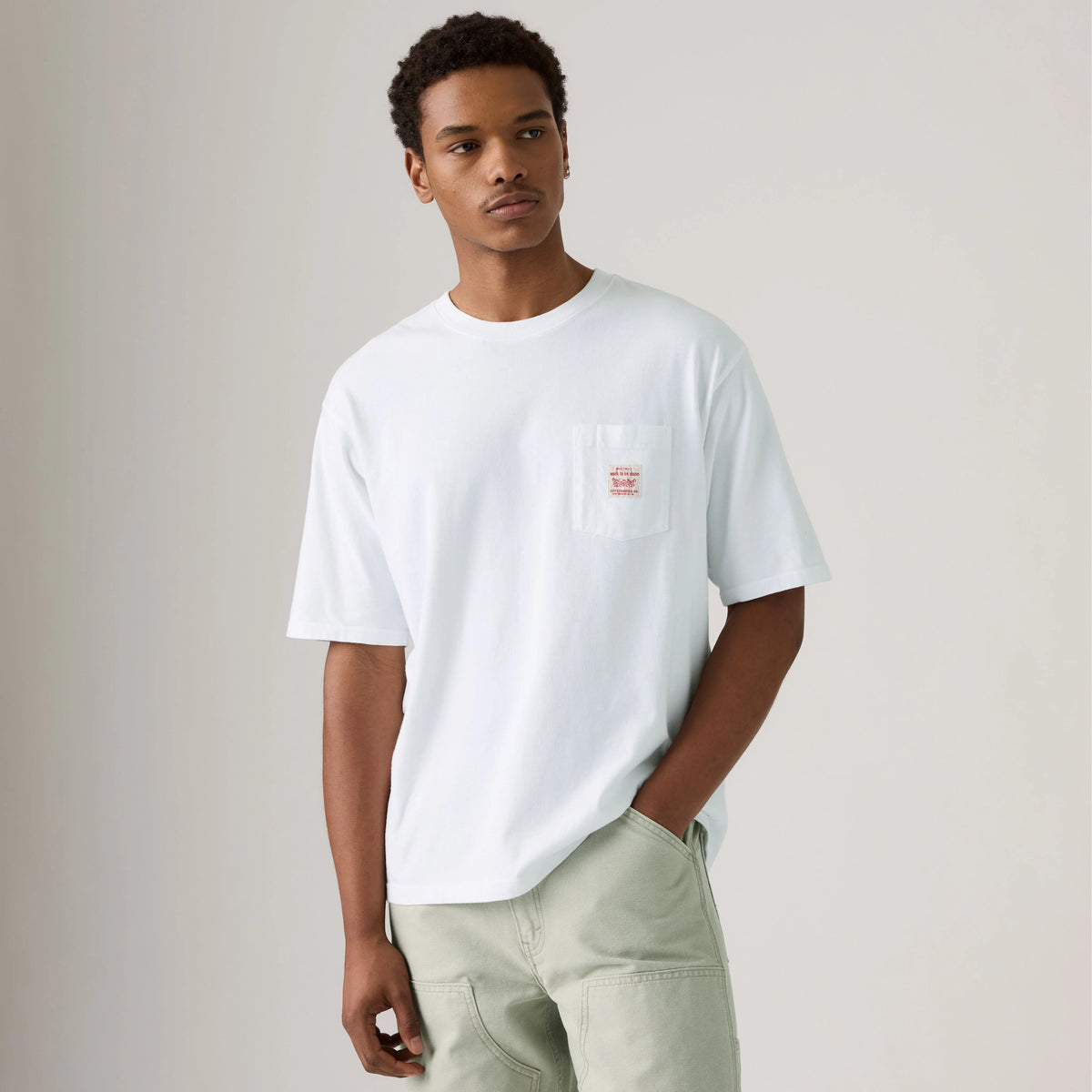 Short Sleeve Workwear T-Shirt - Bright White - White