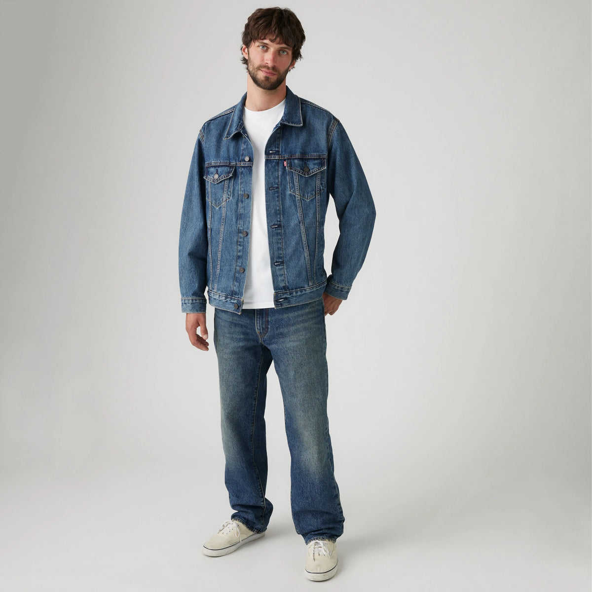 568™ Loose Straight Men's Jeans - Aisle Seat - Dark Wash - Non-Stretch