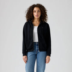 Everyday Zip-Up Hoodie Sweatshirt - Caviar - Black