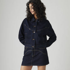 Western Icon Skirt - Dream Nice Dreams - Dark Wash