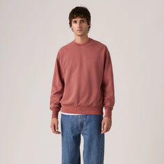 Authentic Crewneck Garment Dye Sweatshirt - Garment Dye Roan Rouge - Red