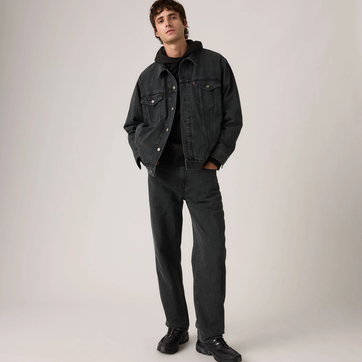 568™ Loose Straight Men's Jeans - Onyx Badge - Black