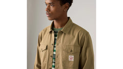 Long-Sleeve Worker Shirt - Tiger's Eye Twill - Brown