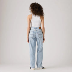 Baggy Dad Women's Jeans - Fan Flare - Light Wash