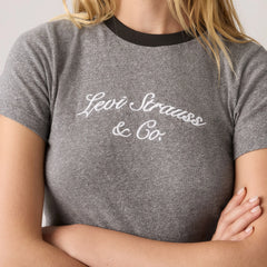 Graphic Logo Essential Sporty Tee - Lsco Smoked Pearl Ht - Blue