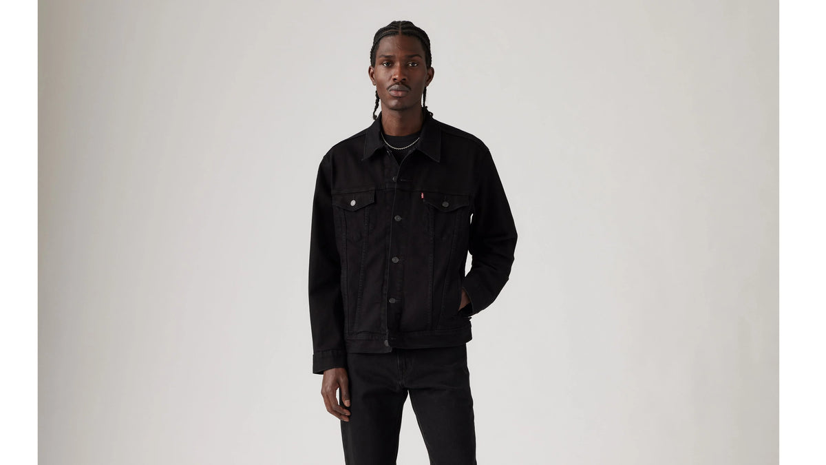 Trucker Jacket (Tall) - Last Nite - Black