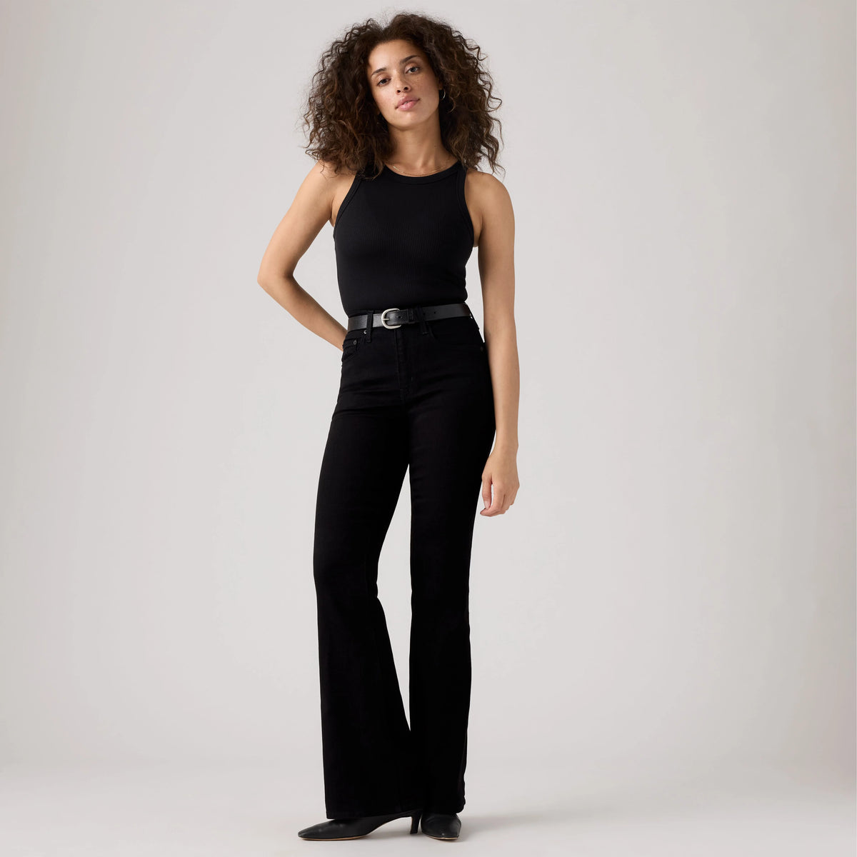 726 High Rise Flare Women's Jeans - Midnight Gaze - Black
