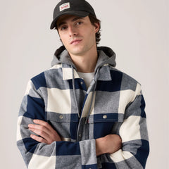 Francisco Sherpa Flannel Jacket - Jerome Buffalo Plaid - Blue
