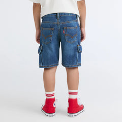 Denim Cargo Shorts Little Boys 4-7 - Tumbleweed - Dark Wash