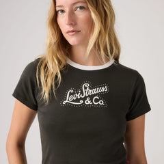 Graphic Logo Essential Sporty Tee - Black