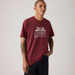 Relaxed Fit Short-Sleeve Graphic T-Shirt - Archival Cowboy Oxblood - Red