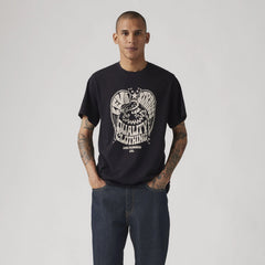 Relaxed Fit Short Sleeve Graphic T-Shirt - MIneral Black - Black
