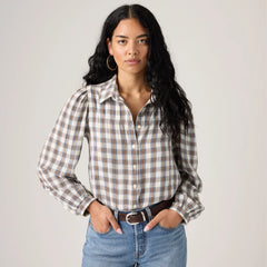 Journey Western Shirt - Bison - White