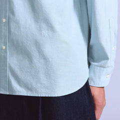 Relaxed Button Down Shirt - Sky Blue Button Down - Blue