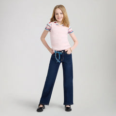 Wide Leg Jeans Big Girls 7-16 - Legacy - Dark Blue