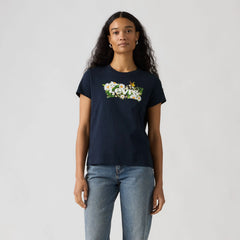 Levi's® Logo Perfect Tee Shirt - Navy Blazer - Blue