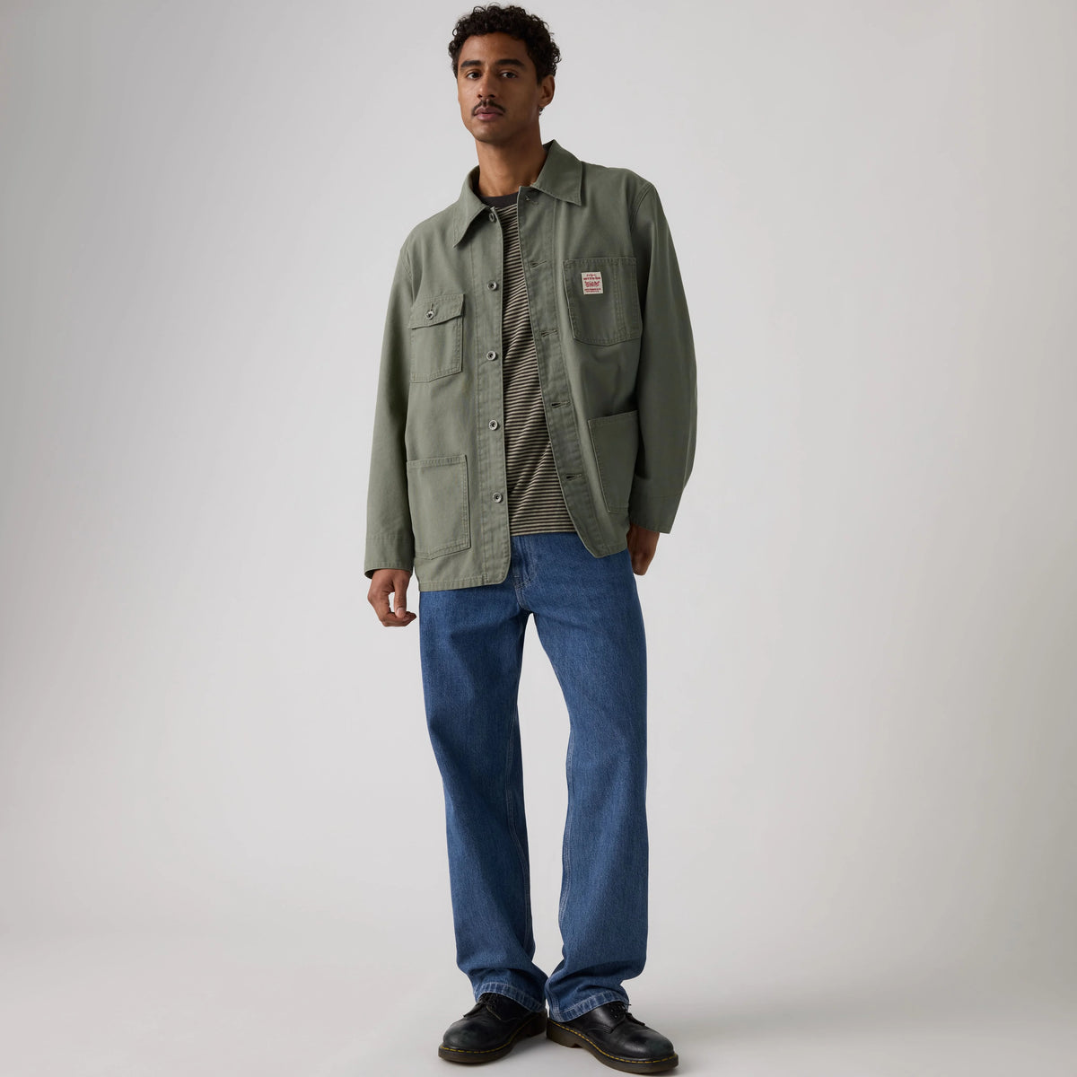 568™ Loose Straight Carpenter Men's Jeans - Safe In Charm - Medium Wash - Non-Stretch
