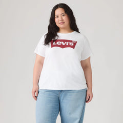 Levi's® Logo Perfect T-Shirt (Plus Size) - White
