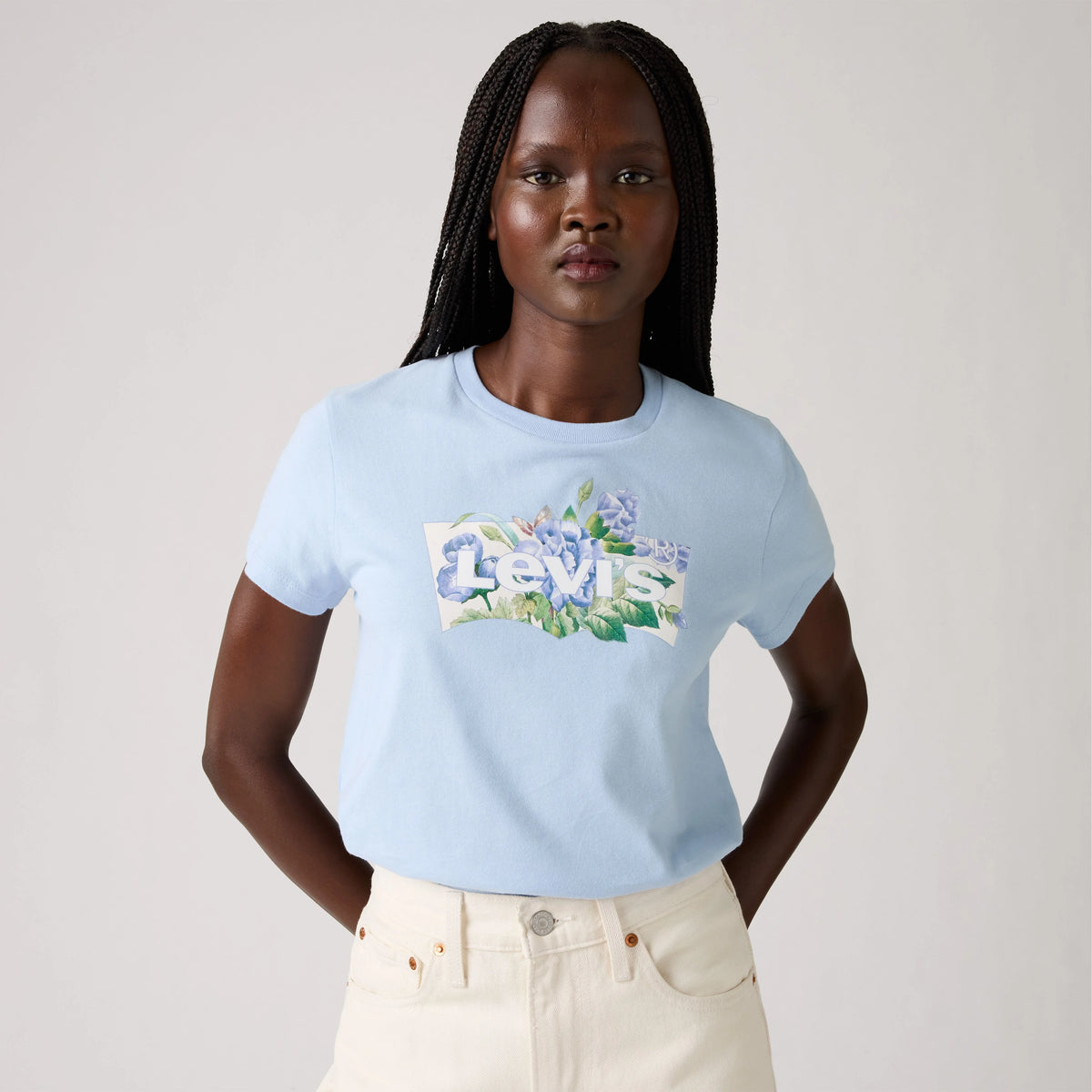 Levi's® Logo Perfect Tee Shirt - Blue - Blue