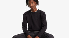 Lightweight Housemark Logo Sweater - Meteorite - Black