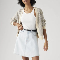 Mini Flounce Skirt - Crane Pond - Light Wash