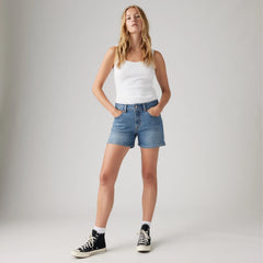 A-Line Women's Shorts - No You Didn't - Medium Wash