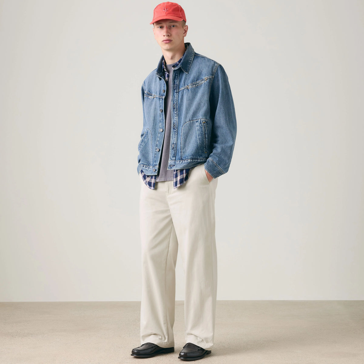 XX Chino Baggy Men's Pants - Pumice - White