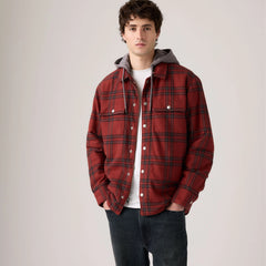 Francisco Sherpa Flannel Jacket - Colt Plaid Russet Bracken - Brown