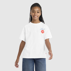 Short Sleeve Levis Floral Oversized Graphic Tee Big Girls 7-16 - Bright White