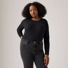 Hayes Long-Sleeve T-Shirt (Plus Size) - Anthracite Night - Black