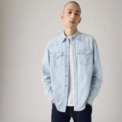 Classic Western Standard Fit Shirt - Evergreen - Light Wash