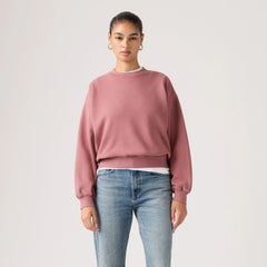 Vintage Garment Dye Boxy Sweatshirt - Garment Dye Crushed - Pink