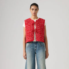 Rue Liner Vest - Angela Daisy Urban R - Red
