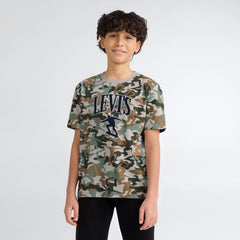 Big Boys Short Sleeve Skate Camo Graphic - Multi-Color
