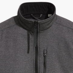 Soft Shell Stand Collar Jacket - Graphite Heather - Grey