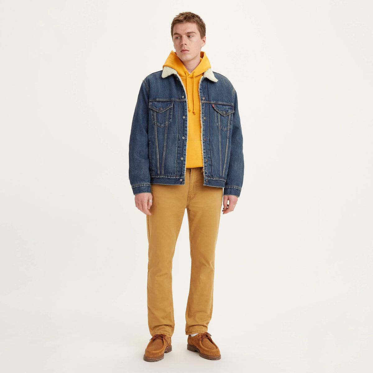 514™ Straight Men's Jeans - Soft Washed Twill - Brown