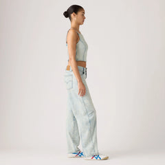 Baggy Dad Barrel Women's Jeans - Cielito Lindo Acid - Light Wash