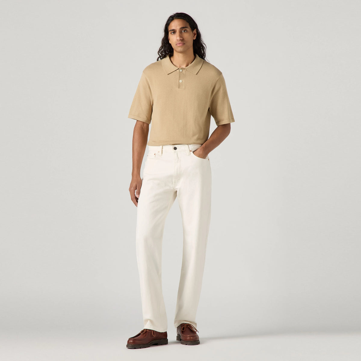 555™ Relaxed Straight Men's  Jeans - Closer To The Sun - White