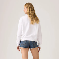 Graphic Logo Heritage Crewneck Sweatshirt - Crew Poster Daisy Bo - White