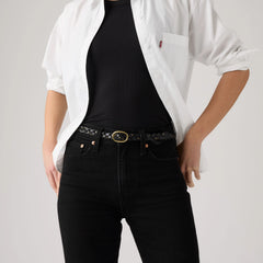 Taylor Braided Belt - Caviar - Black