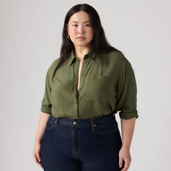 Darlene Shirt (Plus Size) - Deep Depths - Green