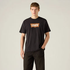 Relaxed Fit Vintage Batwing Graphic T-Shirt - Vintage Pecan - Black