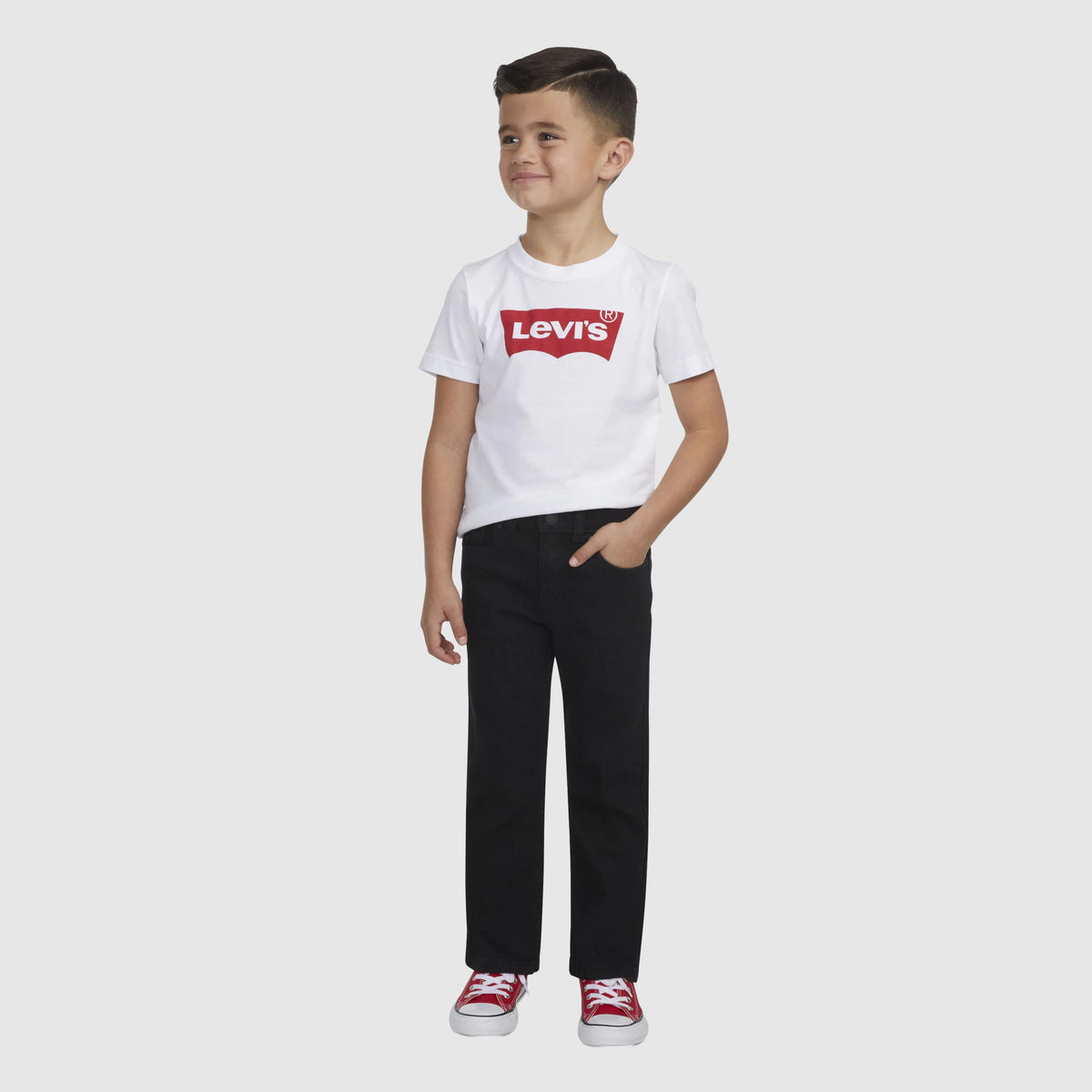 517™ Bootcut Jeans Little Boys 4-7x - Black Stretch