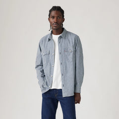 Relaxed Fit Western Shirt - Dark Indigo Rigid - Blue