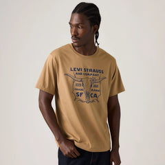 Relaxed Fit Short-Sleeve Graphic T-Shirt - Longhorn Tigers Eye - Brown