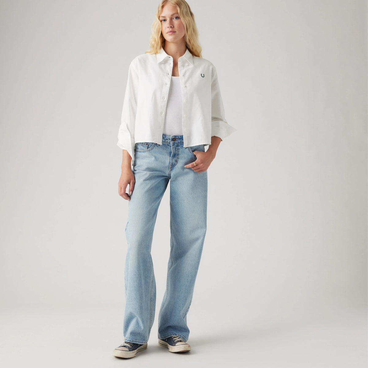 Low Loose Women's Jeans - That's Fashion - Light Wash