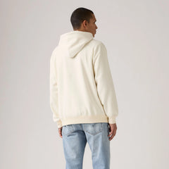 Relaxed Graphic Hoodie Sweatshirt - Archival Western Egret - White
