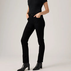 724 High Rise Straight Women's Jeans - Soft Black