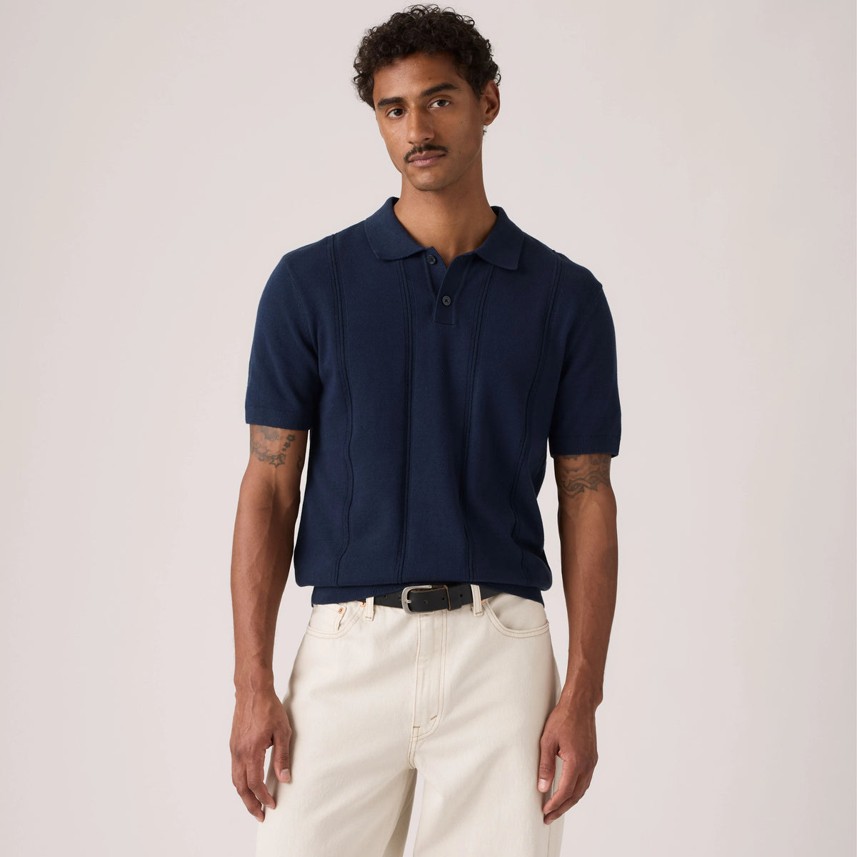 Austin Polo Sweater - Navy Blazer - Blue