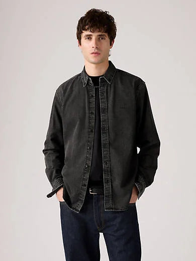 Authentic Button-Down Shirt - Gizmo Washed Black - Black